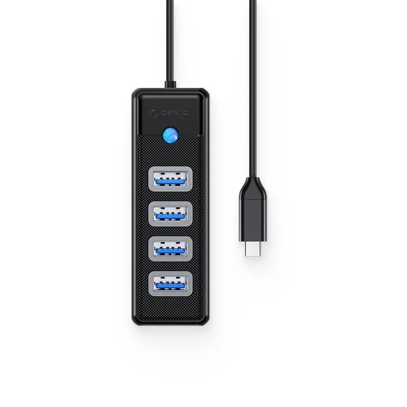 Orico Hub USB3.1 Type-C 4 θυρών - 4 x USB3.0 Μαύρο - PW4U-C3-015-BK - image 2