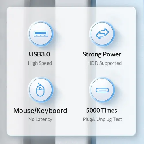 Orico Hub USB3.1 Type-C cu 4 porturi - 4 x USB3.0 Negru - PW4U-C3-015-BK - 10