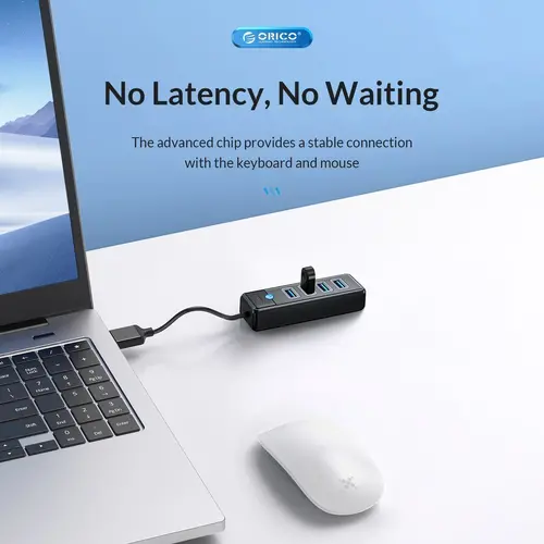Orico Hub USB3.0 cu 4 porturi Negru - PW4U-U3-015-BK - 9