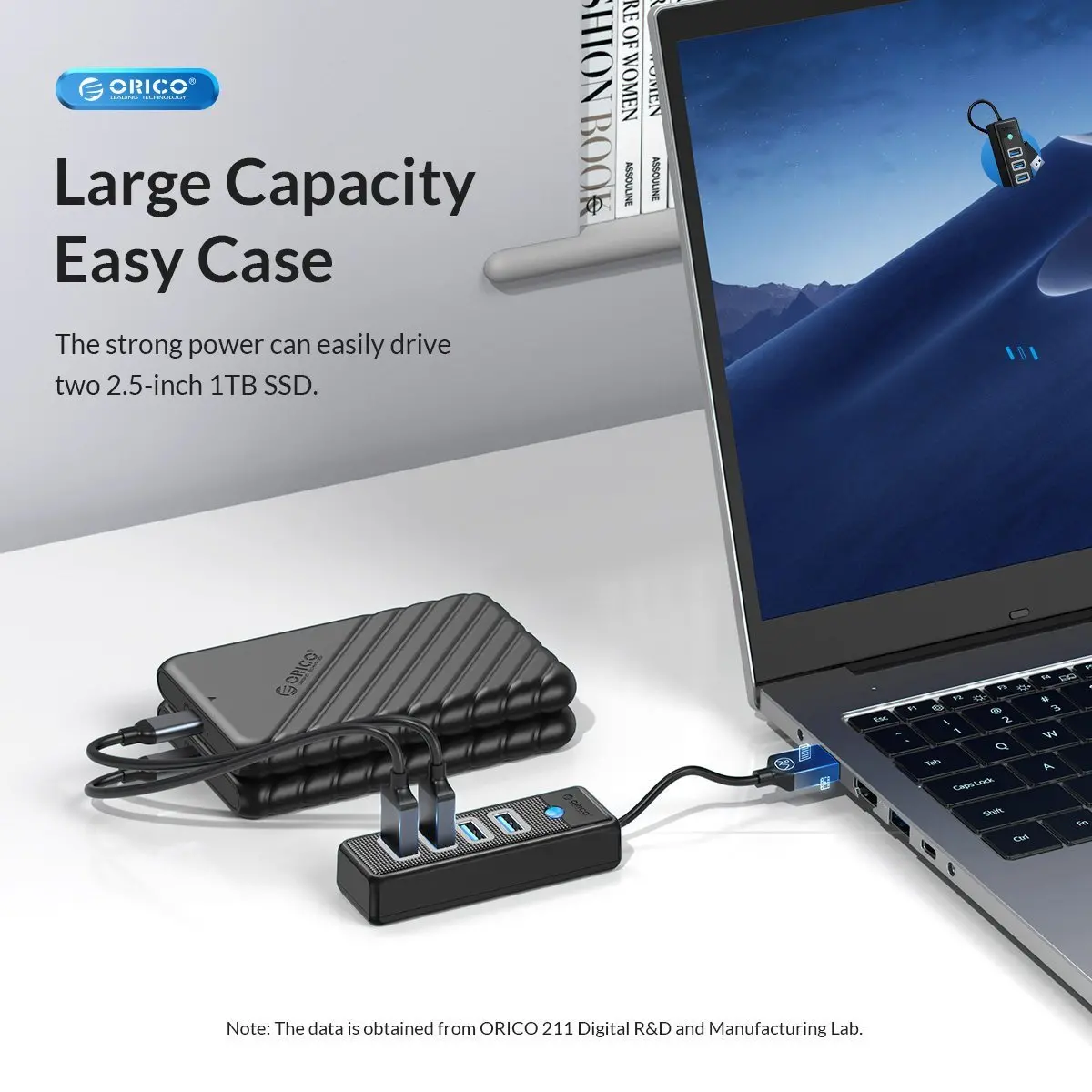 Orico Hub USB3.0 cu 4 porturi Negru - PW4U-U3-015-BK - image 9
