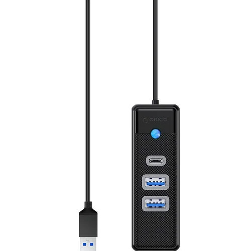 Orico хъб HUB USB3.0 3 port - 2 x USB3.0, 1 x Type C, Black - PWC2U-U3-015-BK - image 3