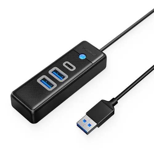 Orico Hub USB3.0 cu 3 porturi - 2 x USB3.0, 1 x Type C, Negru - PWC2U-U3-015-BK - 1