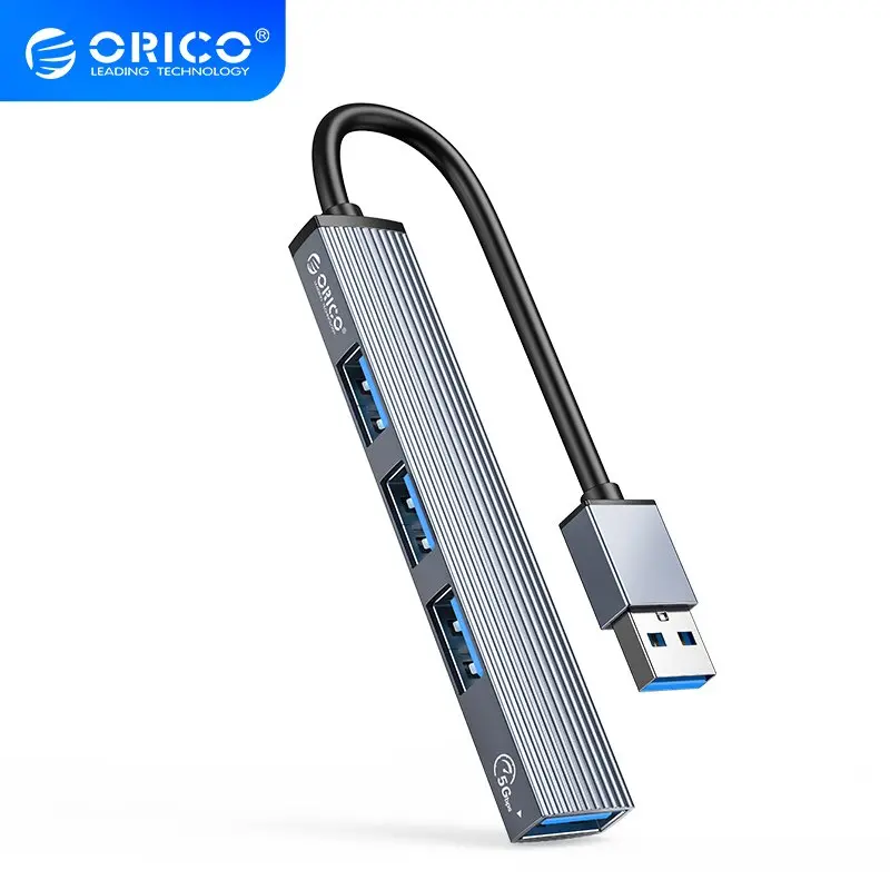 Orico hub USB3.0/2.0 HUB 4 port, αλουμίνιο - AH-A13-GY