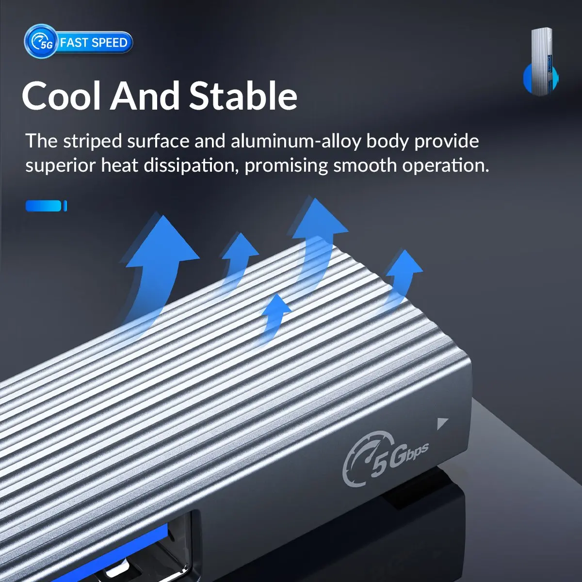 Orico хъб USB3.0/2.0 HUB 3 port + card reader, Aluminum - AH-A12F-GY - image 5