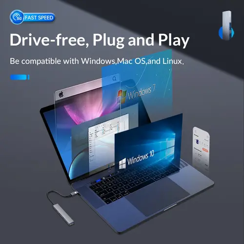 Orico Hub USB3.0/2.0 3 θυρών + card reader, αλουμινίου - AH-A12F-GY - 8