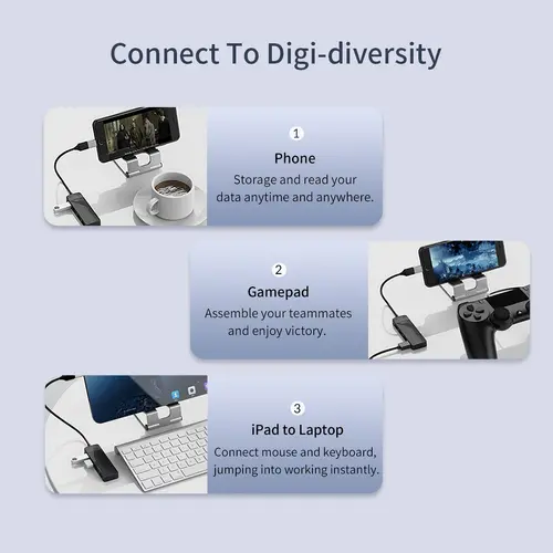 Orico Hub USB2.0 4 θυρών Λευκό - FL02-WH - 9