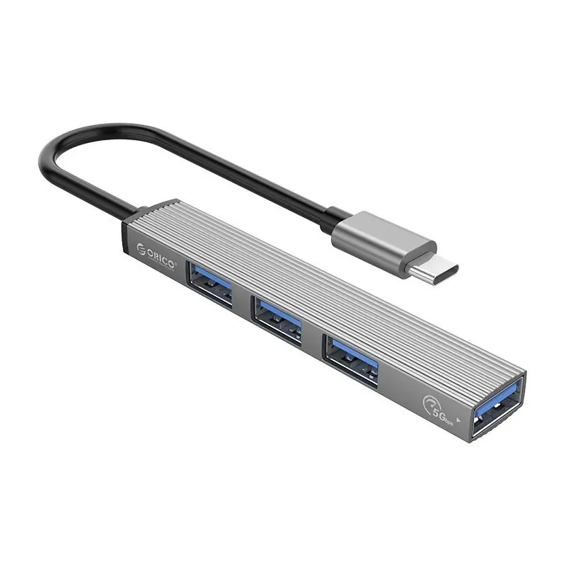 Orico Hub USB3.0/2.0 4 θυρών - είσοδος Type-C - AH-13-GY