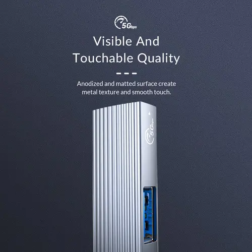 Orico Hub USB3.0/2.0 4 θυρών - είσοδος Type-C - AH-13-GY - 11