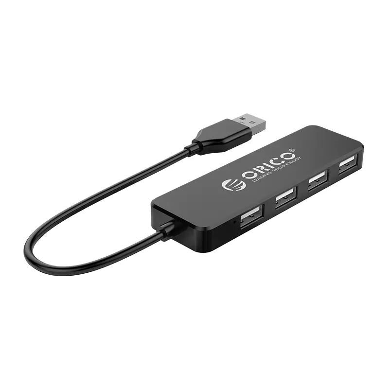 Orico USB Hub USB2.0 4 θυρών, μαύρο - FL01-BK