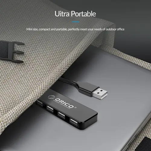 Orico USB Hub USB2.0 4 θυρών, μαύρο - FL01-BK - 13