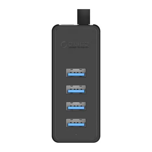 Orico хъб USB3.0 HUB 4 port - USB/Micro USB input, 1m cable - W5P-U3-100-BK-PRO - image 1