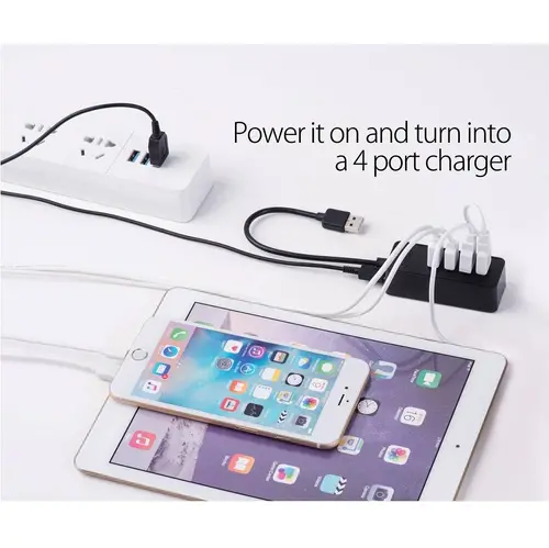 Orico хъб USB3.0 HUB 4 port - USB/Micro USB input, 1m cable - W5P-U3-100-BK-PRO - image 7