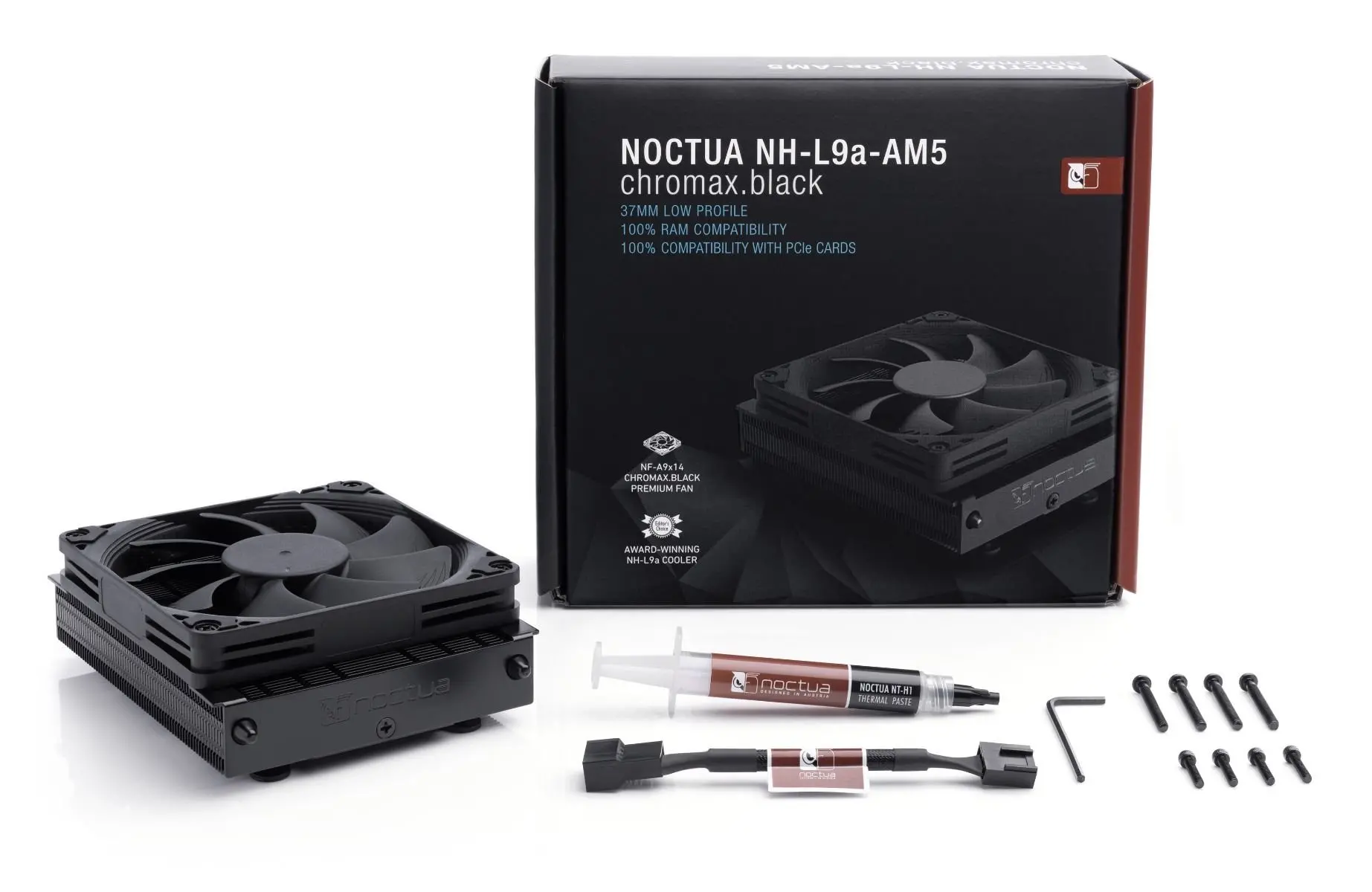 Noctua Охлаждане CPU Cooler NH-L9a-AM5 CHROMAX.BLACK - image 3