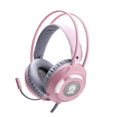 Marvo Геймърски слушалки Gaming Headphones HG8936 PINK - 50mm, USB - image 4