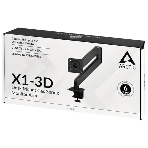 Arctic Стойка за монитор за бюро Desk Mount Monitor - X1-3D - image 7