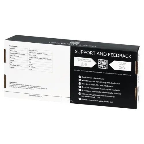 Arctic Стойка за монитор за бюро Desk Mount Monitor - X1 - image 6