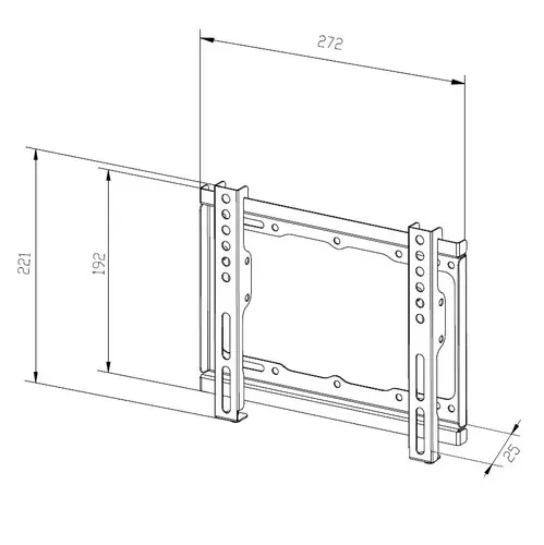 Makki стенна стойка за телевизор TV Mount - SF1 - Fixed, 17"-42", 20 kg - TV-SF1 - image 2