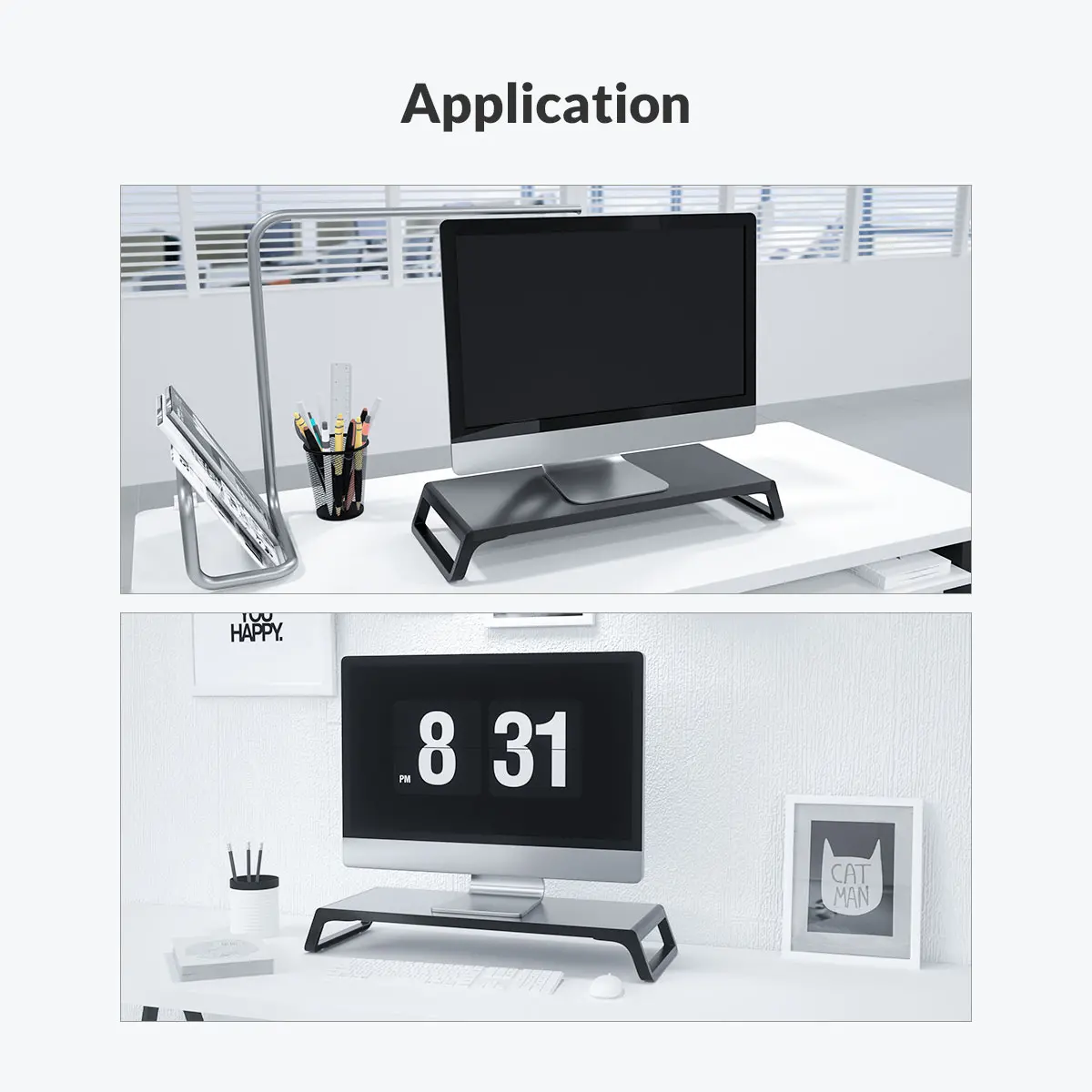 Orico Suport monitor Desk Monitor Stand - HSQ-M1-BK - image 13