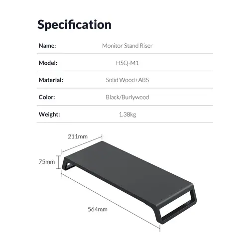 Orico Suport monitor Desk Monitor Stand - HSQ-M1-BK - 15