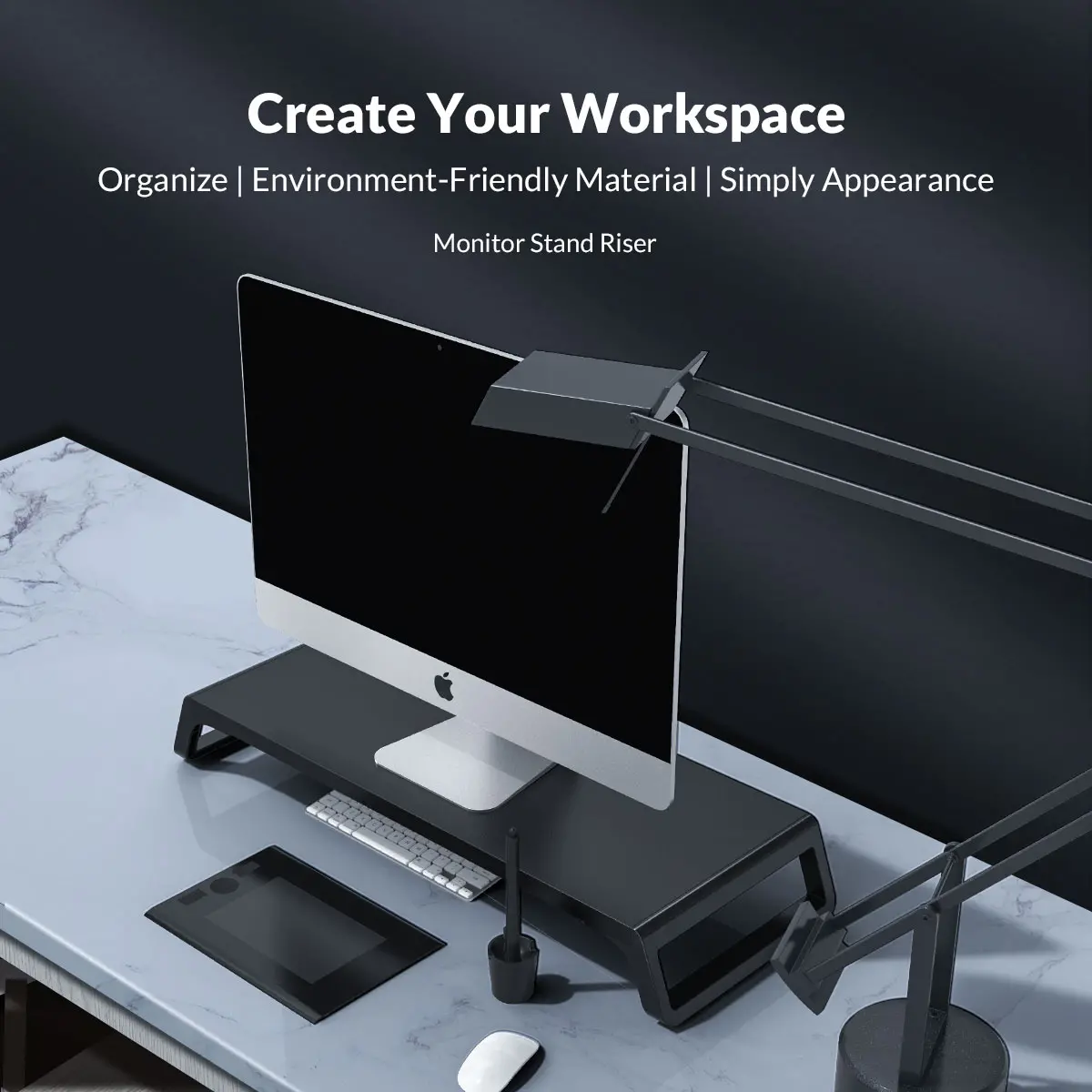 Orico Suport monitor Desk Monitor Stand - HSQ-M1-BK - image 4
