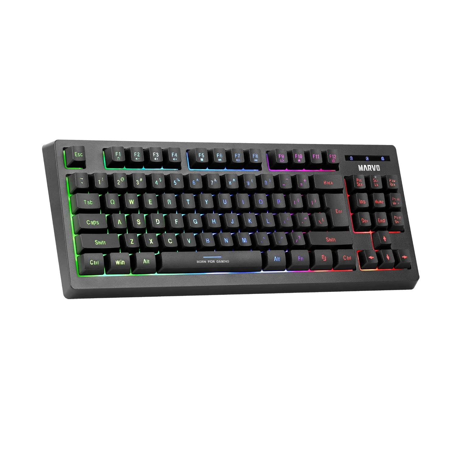 Marvo геймърска клавиатура Gaming Keyboard TKL 87 keys - K607