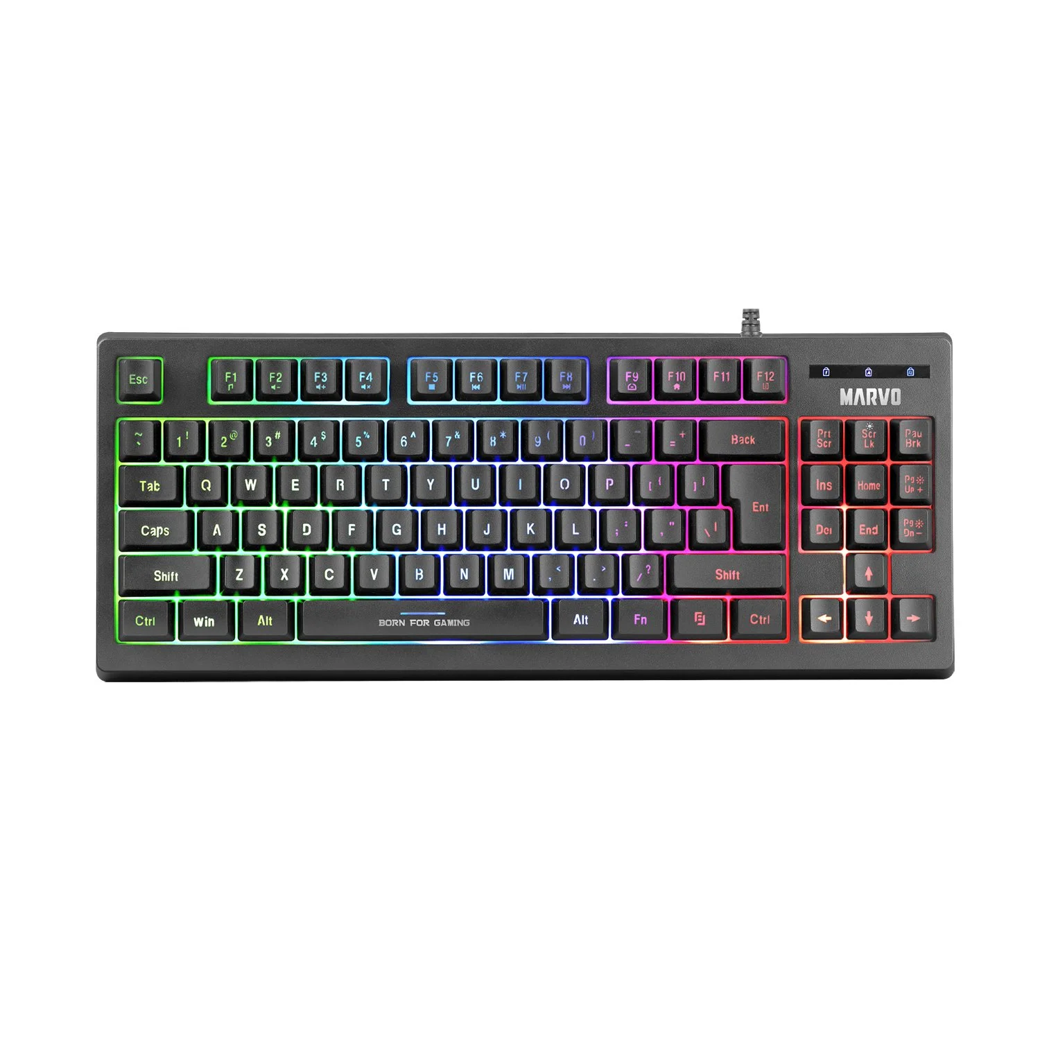 Marvo геймърска клавиатура Gaming Keyboard TKL 87 keys - K607 - image 1