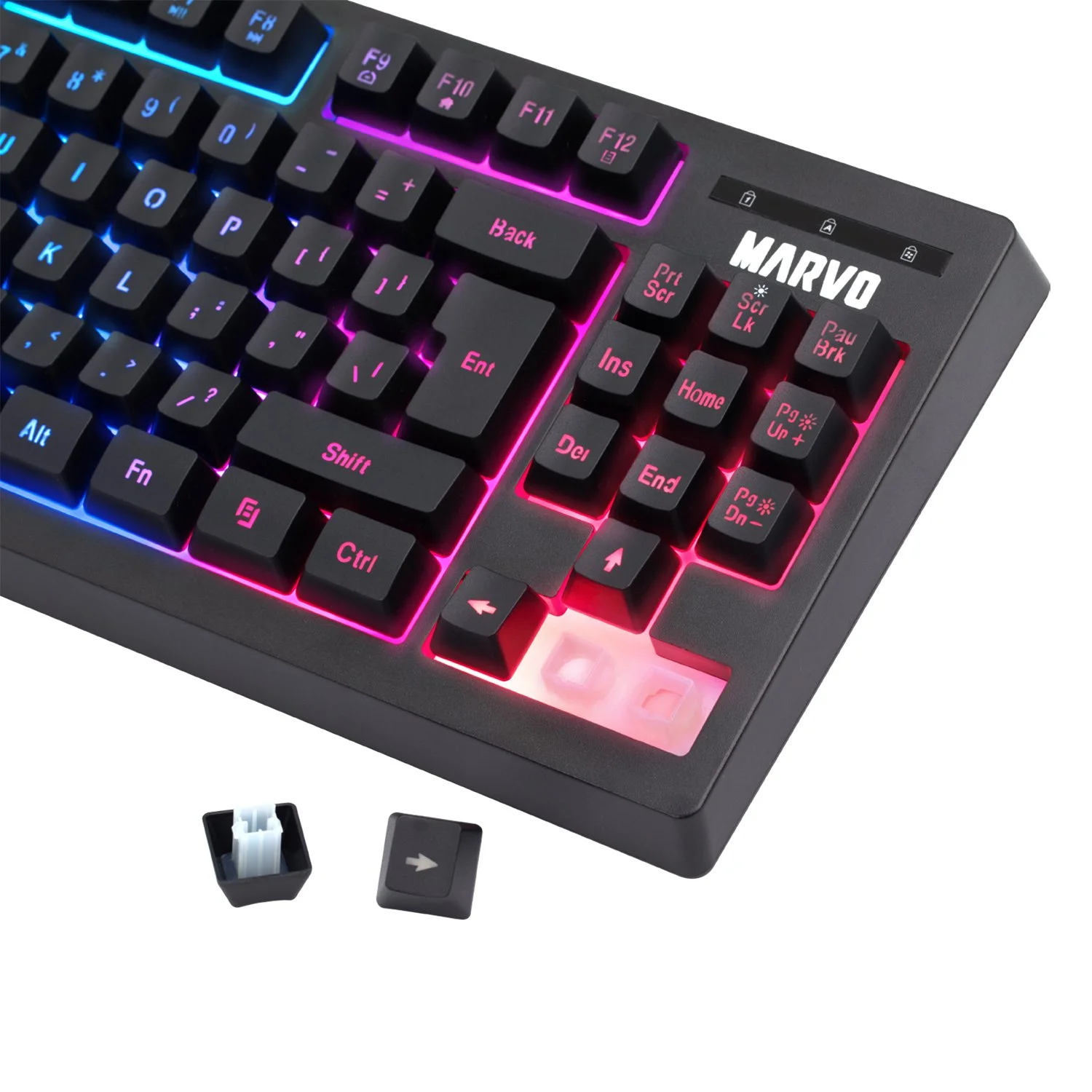 Marvo геймърска клавиатура Gaming Keyboard TKL 87 keys - K607 - image 2