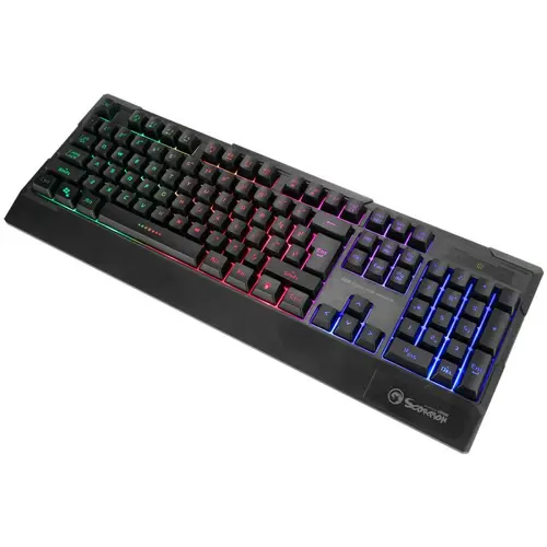 Marvo геймърска клавиатура Gaming Keyboard K606 - Wrist support, 104 keys, Anti-ghosting, Backlight - MARVO-K606 - image 3