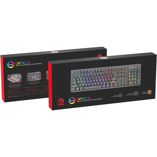 Marvo PRO механична клавиатура Gaming Mechanical Keyboard KG945 - 1000Hz, Optical switches - image 3