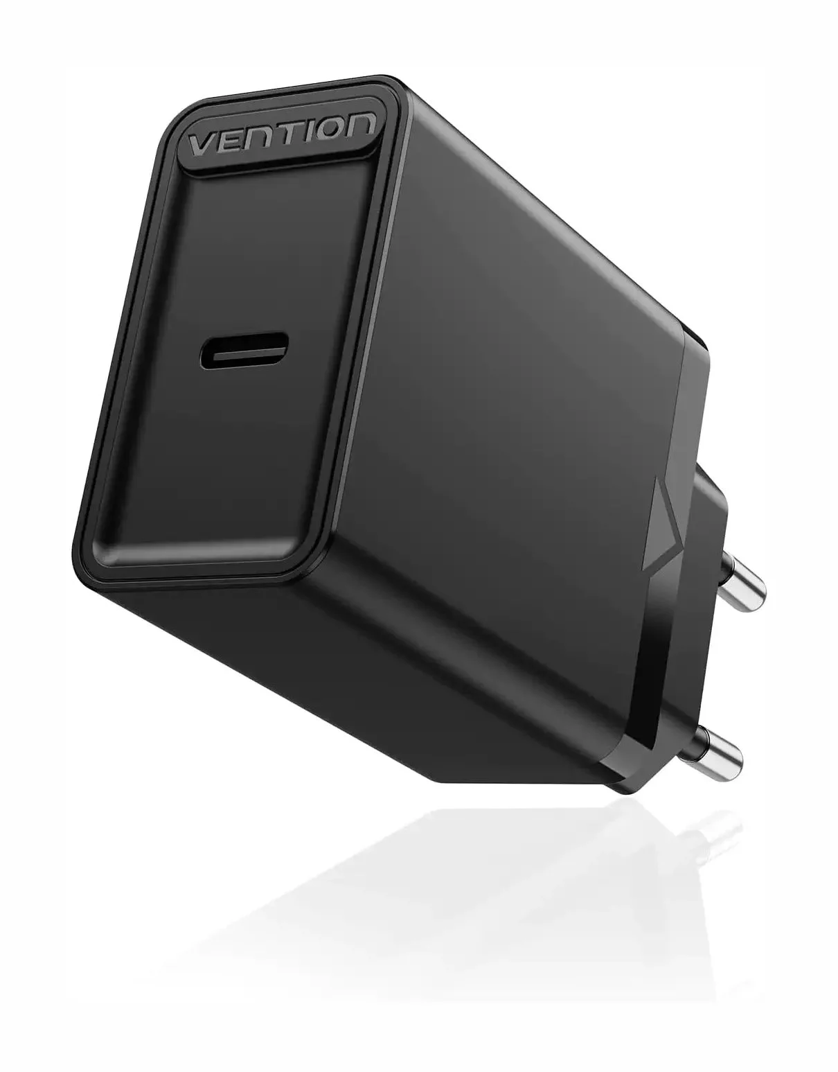 Vention бързо зарядно Fast Charger Wall - QC4.0, PD3.0 Type-C, 20W Black - FADB0 - image 1