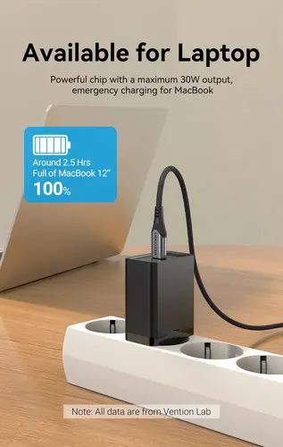 Vention бързо зарядно Fast Charger Wall - QC4.0, PD3.0 Type-C, 30W Black - FAIB0 - image 5
