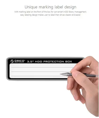 Orico cutie de protecție pentru hard disk Hard Disk Protection Box 3.5" - PHP35-V1-GY - 6