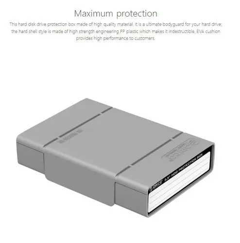 Orico cutie de protecție pentru hard disk Hard Disk Protection Box 3.5" - PHP35-V1-GY - 8