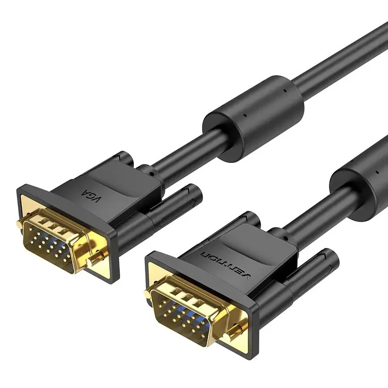 Vention Кабел за монитор Cable VGA HD15 M / M 2.0m Gold Plated, 2 Ferrites - DAEBH - image 1