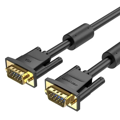 Vention Кабел за монитор Cable VGA HD15 M / M 1.0m Gold Plated, 2 Ferrites - DAEBF - image 1