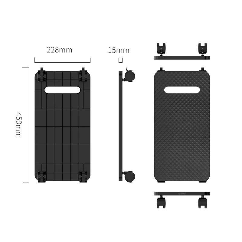 Orico поставка за компютър PC Stand - Computer Bracket - Water Resistant, Black - CPB1-BK - image 2
