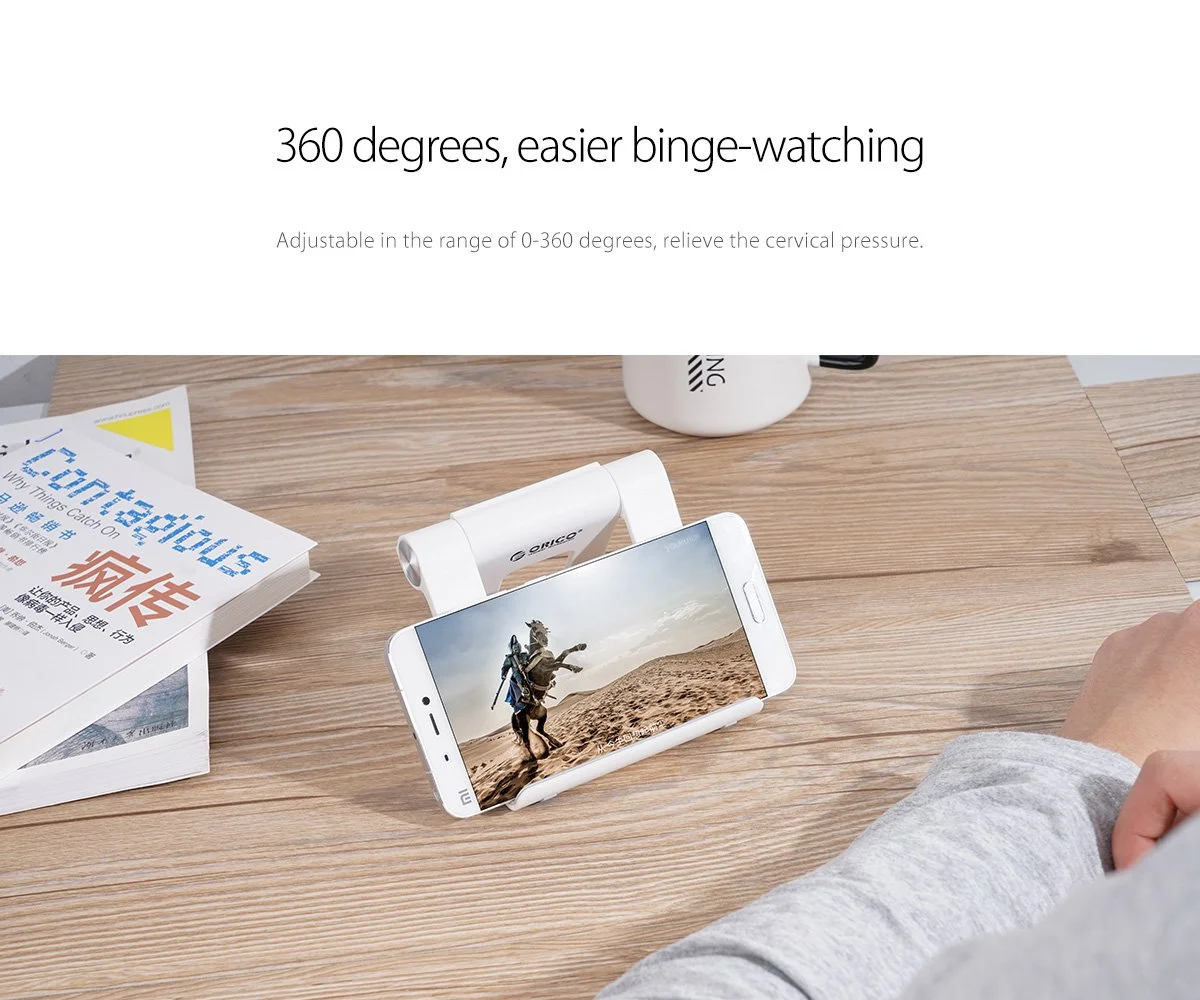 Orico стойка за телефон или таблет за бюро Phone/Tablet Holder - PH2-WH - image 4