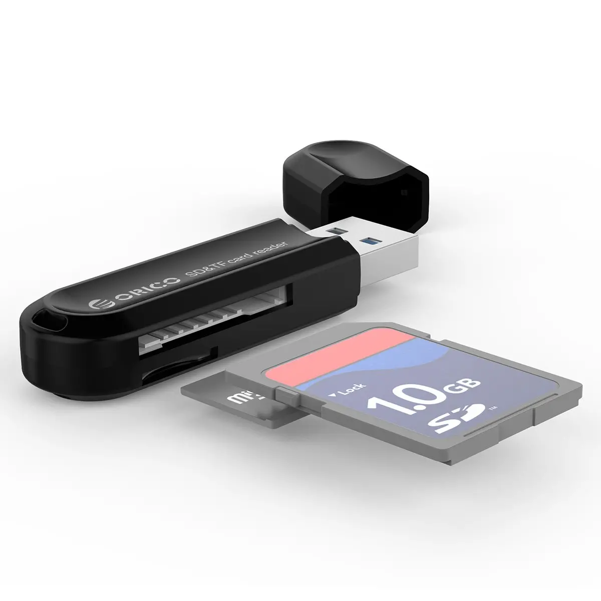 Orico συσκευή ανάγνωσης καρτών USB3.0 γκρι - CRS21-BK - image 4