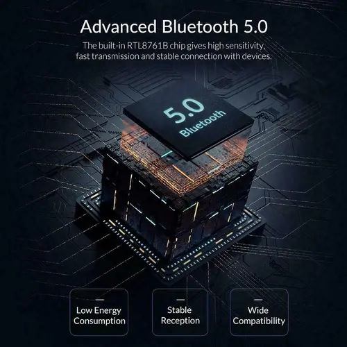 Orico блутут адаптер Bluetooth 5.0 USB adapter, black - BTA-508-BK - image 8