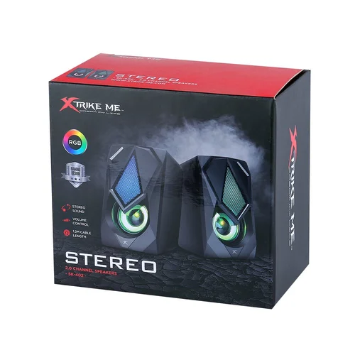 Xtrike ME тонколони Gaming Speakers 2.0 6W RGB Backlight, USB powered - SK-402 - image 3