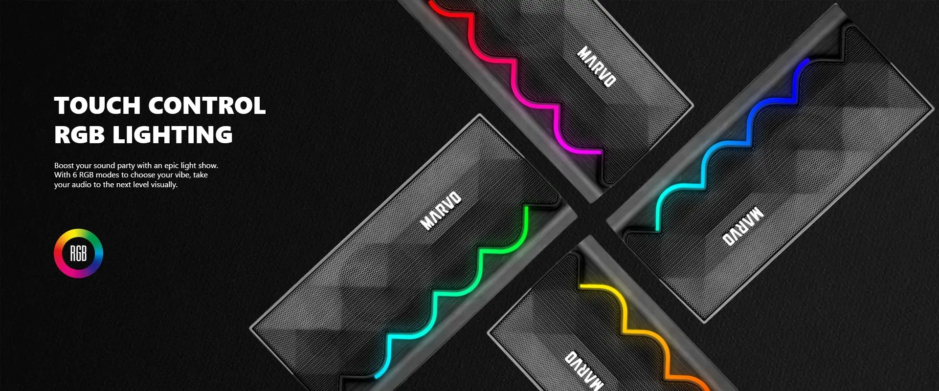 Marvo Ηχεία Gaming 2.0 6W Bluetooth RGB - MARVO-SG-269 - image 4