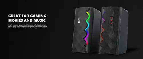 Marvo Boxe Gaming 2.0 6W Bluetooth RGB - MARVO-SG-269 - 6