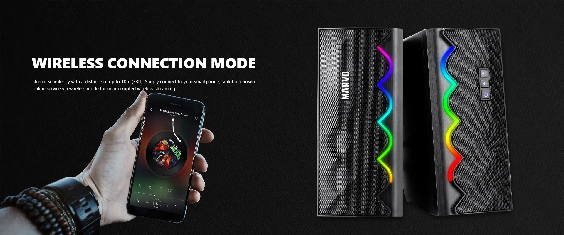 Marvo Ηχεία Gaming 2.0 6W Bluetooth RGB - MARVO-SG-269 - image 7