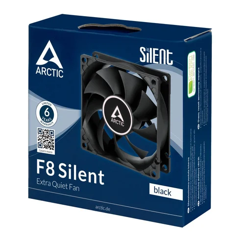 Arctic Вентилатор Arctic Fan F8 Silent (black) - 80mm/1200rpm - image 2