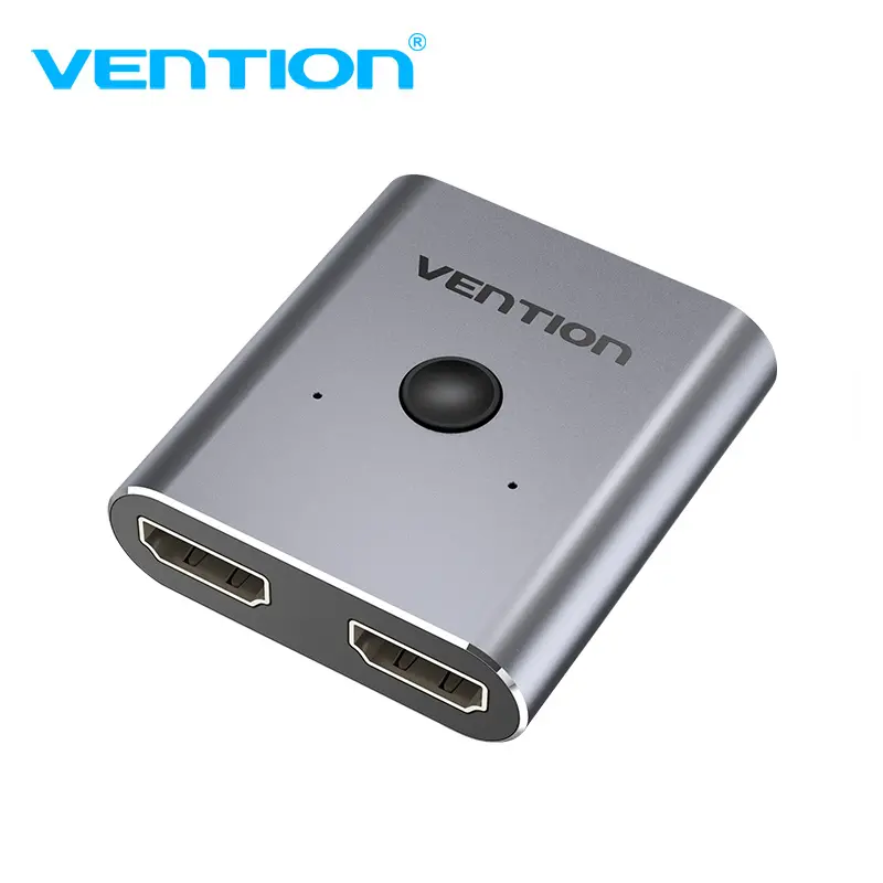 Vention Διακλαδωτής μεταγωγέας HDMI 2.0 Switcher/Splitter 2 θυρών αμφίδρομος - ασημί αλουμίνιο - AFUH0