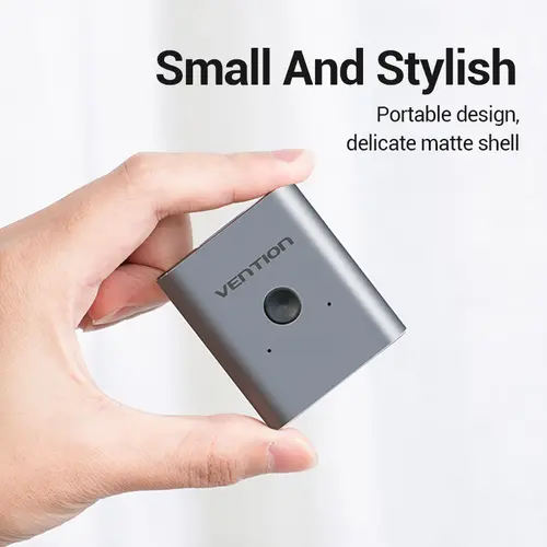 Vention Разклонител превключвател HDMI 2.0 Switcher/Splitter 2-Port Bi-Direction - Silver Aluminium - AFUH0 - image 5