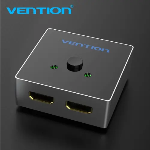 Vention Ramificator comutator HDMI 2.0 Switcher/Splitter 2 porturi bidirecțional - aluminiu gri - AFLH0 - 15