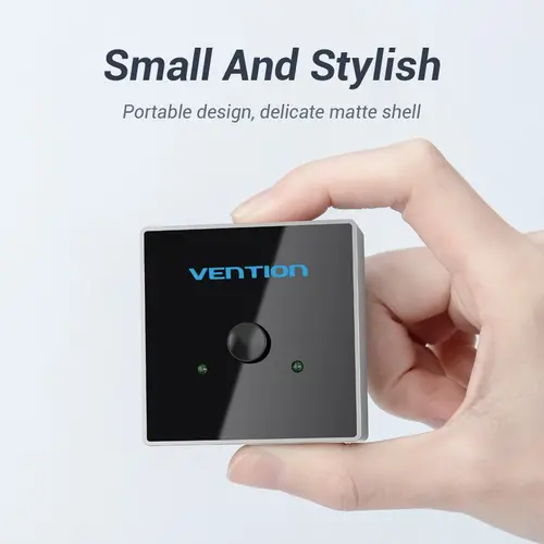 Vention Ramificator comutator HDMI 2.0 Switcher/Splitter 2 porturi bidirecțional - aluminiu gri - AFLH0 - 7