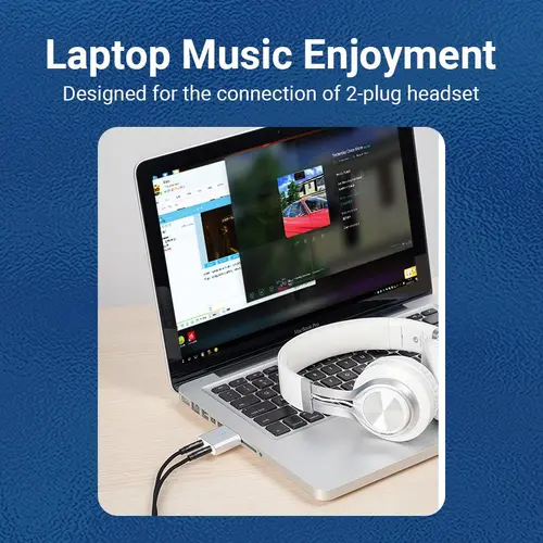 Vention placă de sunet externă USB - Căști, Microfon, Argintiu - VAB-S13 - 5