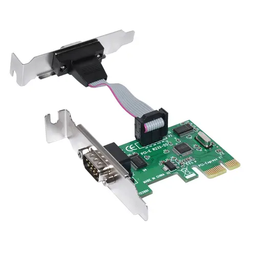 Makki placă low profile PCI-E la 2 x port Serial - MAKKI-PCIE-SERIAL-LP - 1